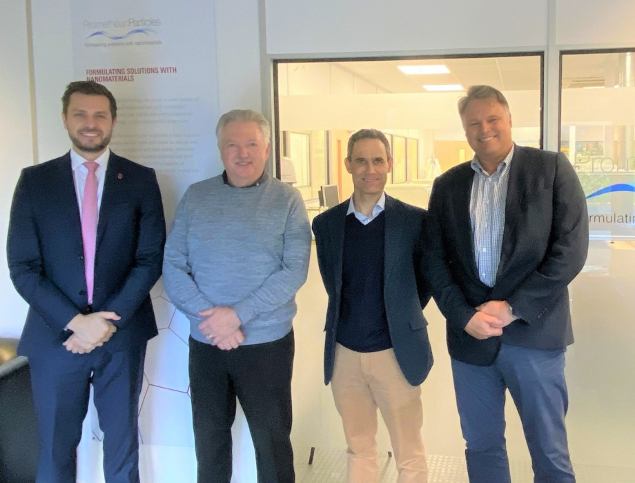 Foresight invests £749k into University of Nottingham spin-out Promethean Particles