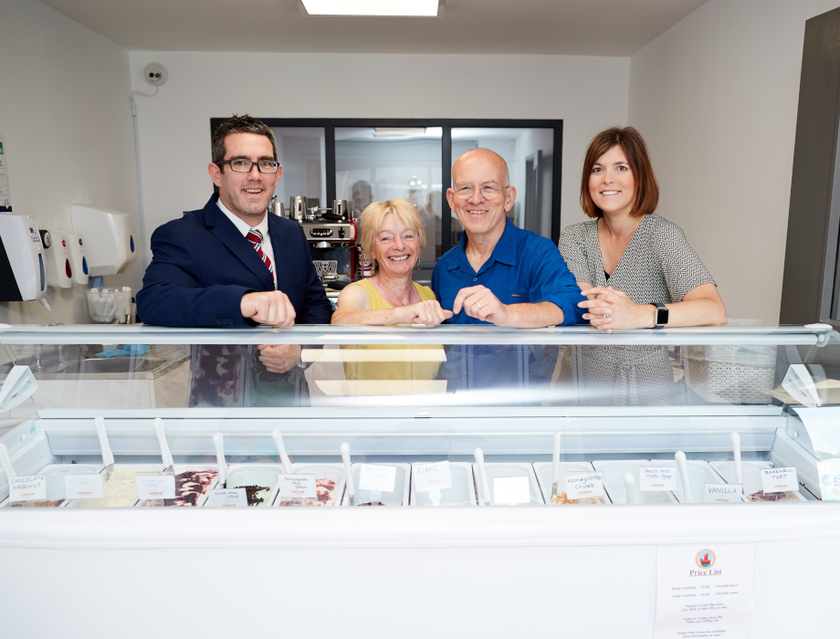 Anglesey ice cream parlour, Red Boad, sails to expansion