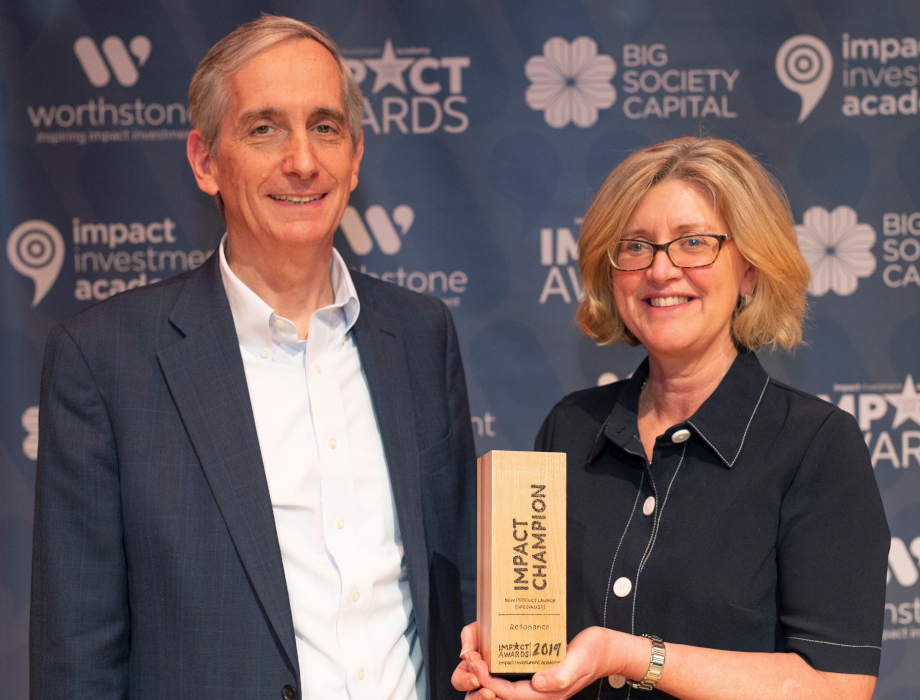 Resonance wins Impact Investment Award for new product launch for second year running