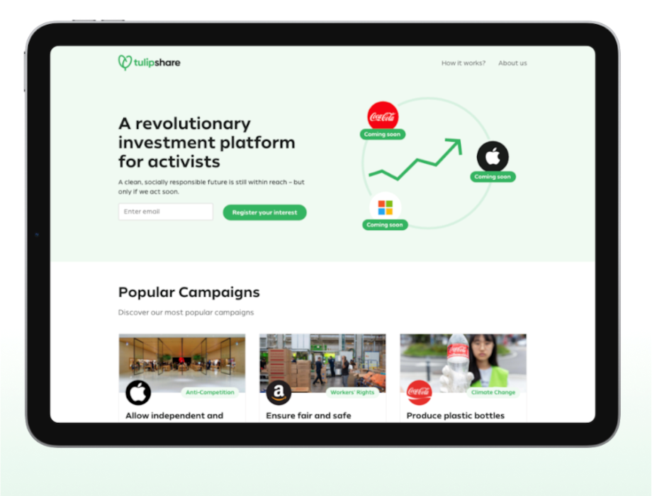 Activist investor platform Tulipshare launches
