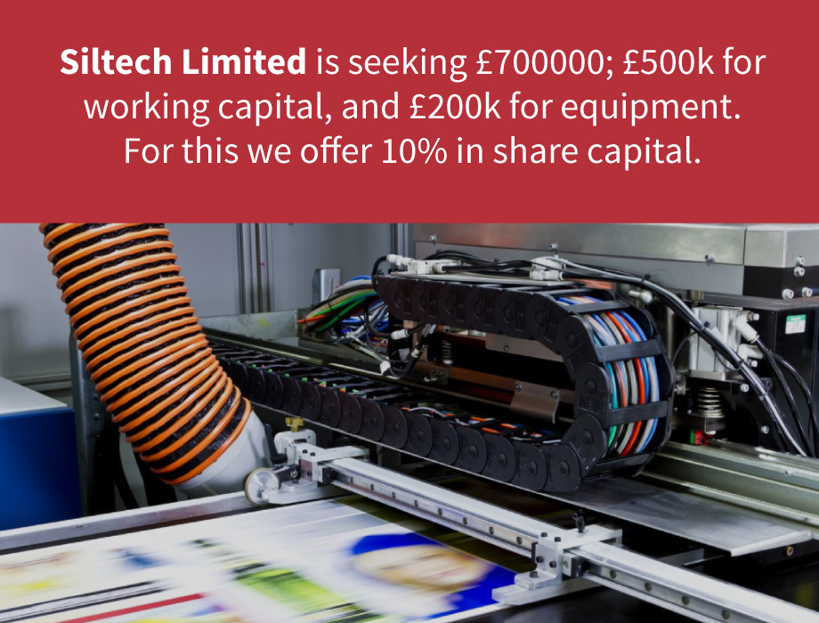 Siltech is seeking £700k capital 